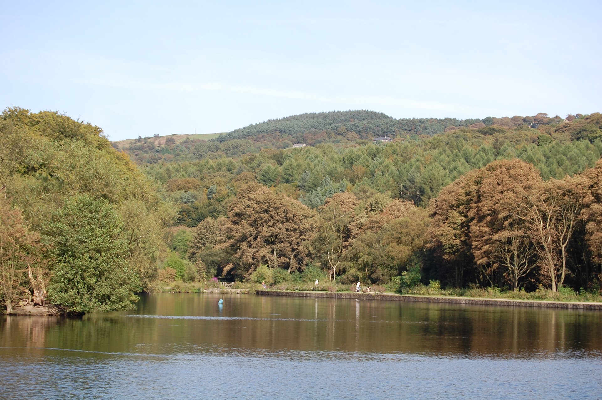 The lake at Etherow Country Park, Compstall