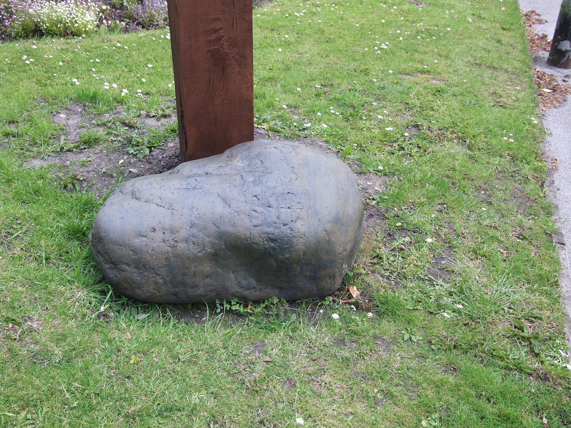 The Touch Stone in Compstall Market Place